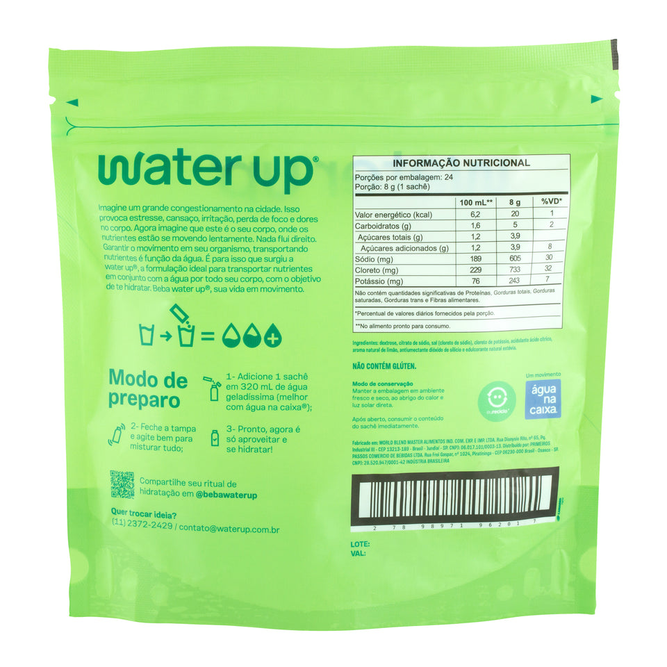 Water Up - Repositor de Eletrólitos - Limão - 24un